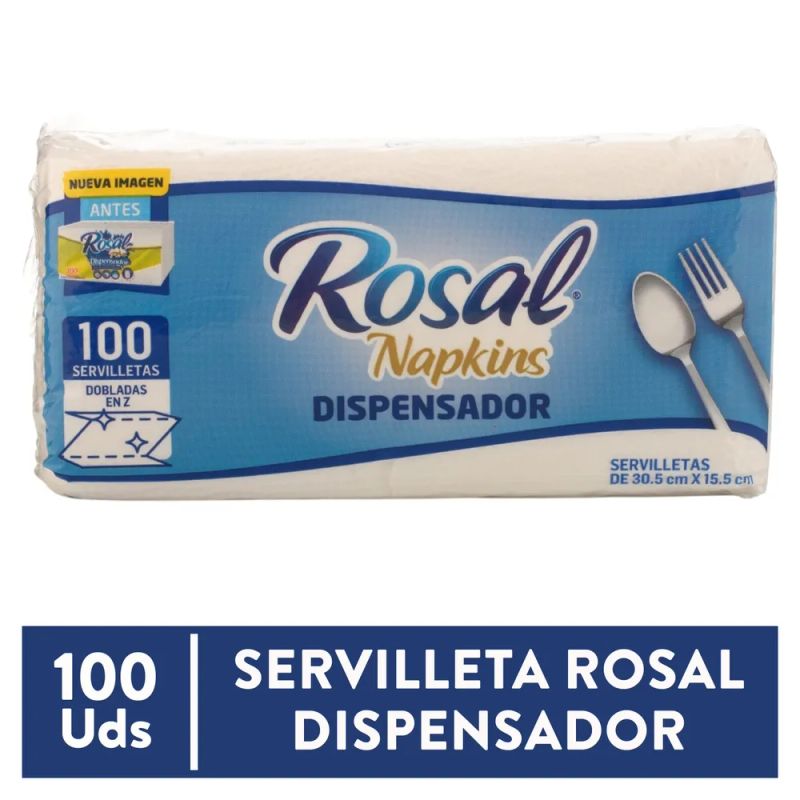 Servilleta Rosal Dispensador - 100 Unidades