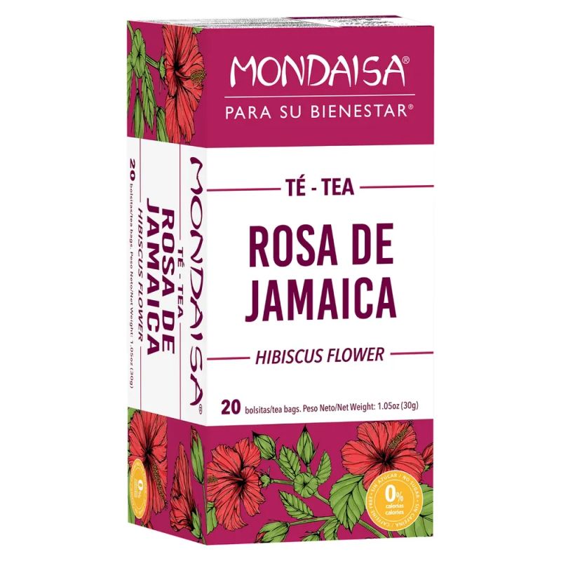 Té Mondaisa Rosa De Jamaica 20 uds - 40 g