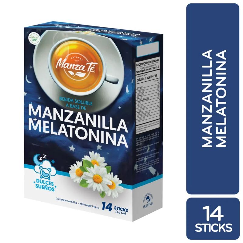 Infusión Manzanilla Melatonina ManzaTé- 42 g