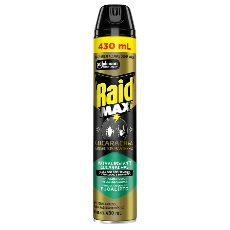 Insecticida Raid Max Eucalipto Aerosol - 430 ml