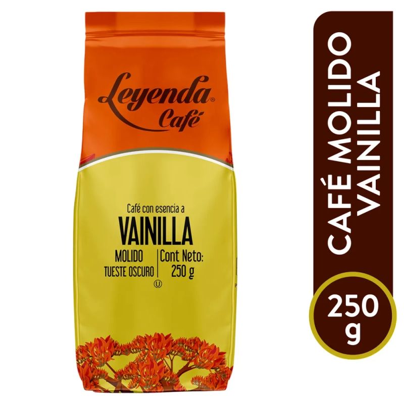 Café Leyenda Puro Molido Vainilla Nuez - 250 g