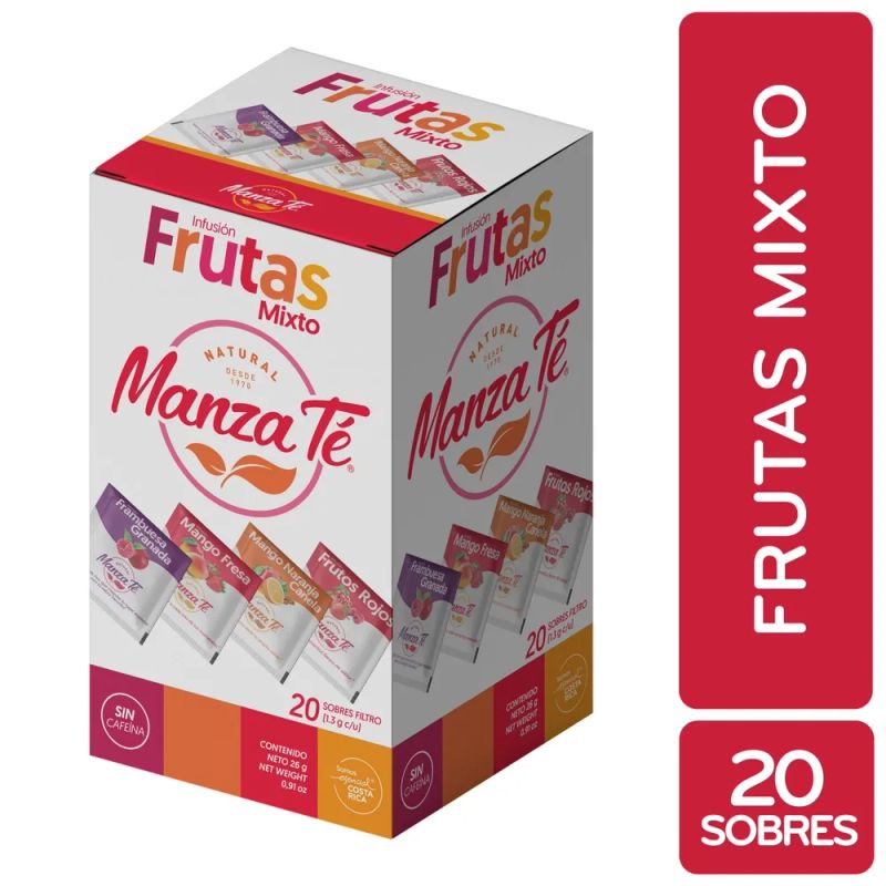 Infusión Frutas Mixto Manza Té caja 20 Uds - 26 g