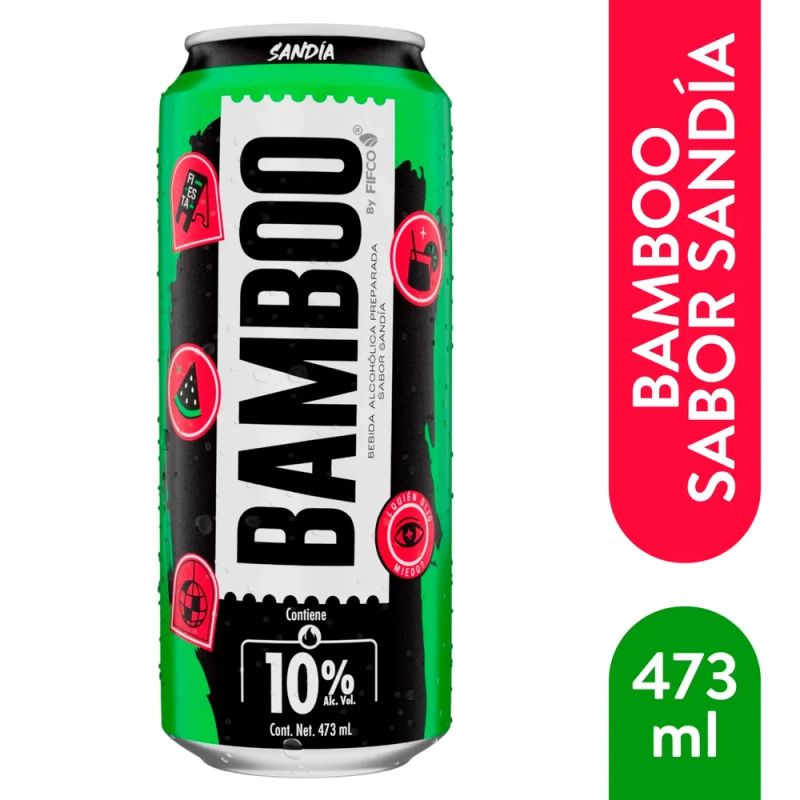 Bebida Bamboo Sandía 10.5% alcohol - 473 ml