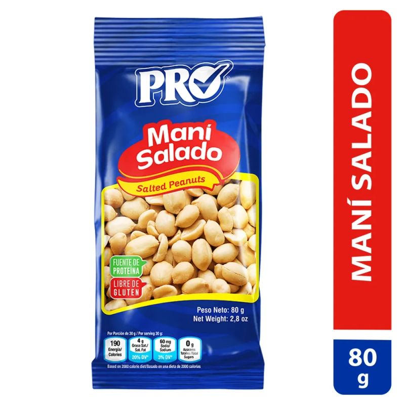 Mani Pro Salado Bolsa - 80 g