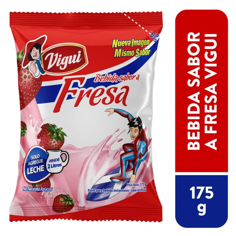 Bebida Vigui en folvo fresa - 175 g