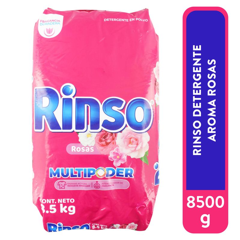 Detergente Rinso En Polvo aroma Rosas - 8500 g
