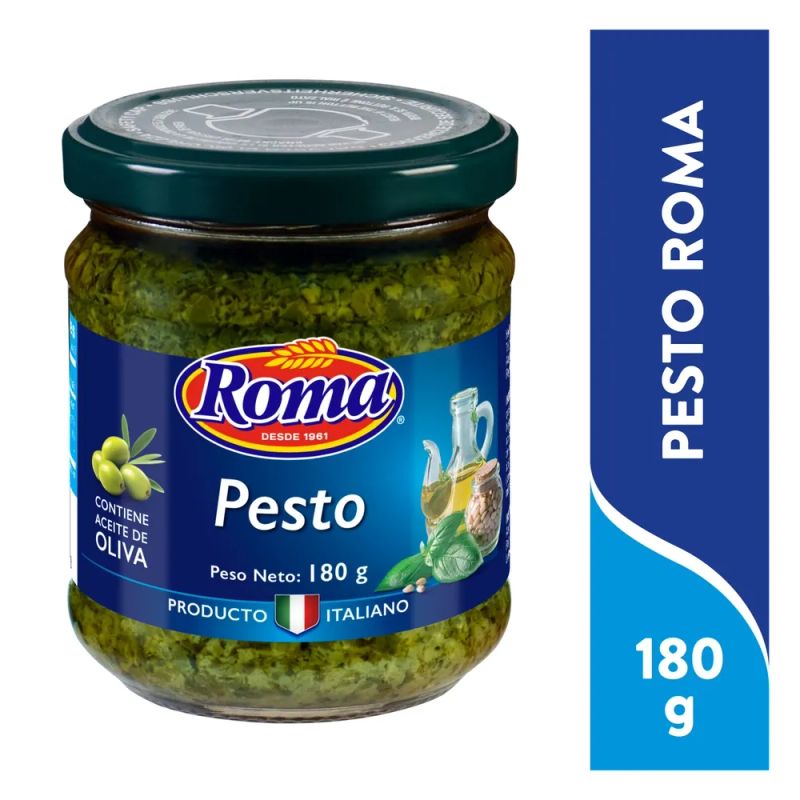 Salsa Roma pesto ligure con aceite de oliva - 180 g