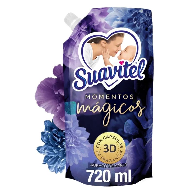 Suavizante de Telas Suavitel Momentos Mágicos Abrazo de Amor - 720 ml