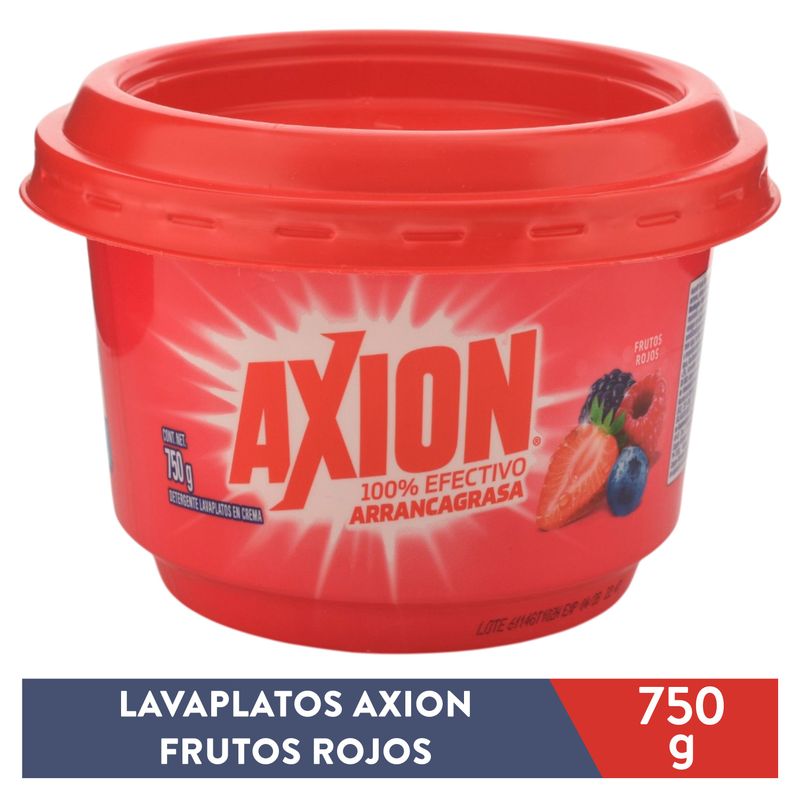 Lavaplatos Axion Pasta Frutos Roj 750 g
