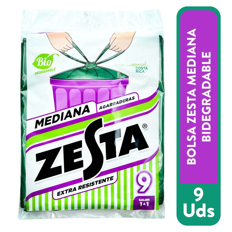 Bolsa Zesta Mediana Bio Paquete - 9 Unidades