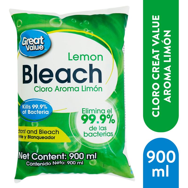 Cloro Great Value aroma limón - 900 ml