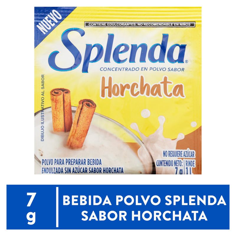 Bebida Polvo Splenda Sabor Horchata 7gr