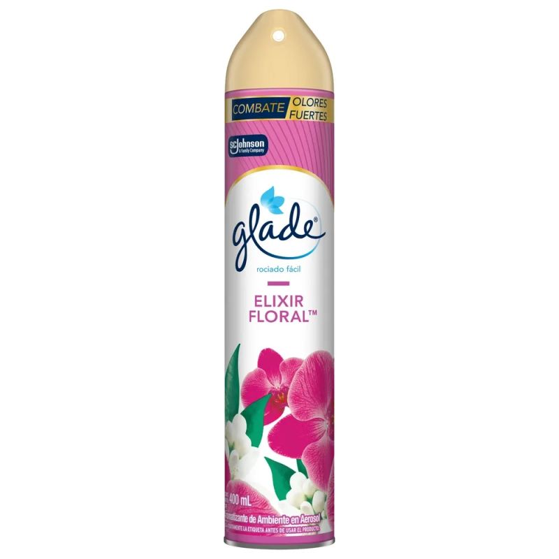 Aromatizante en Aerosol Glade Elixir Floral - 400 ml