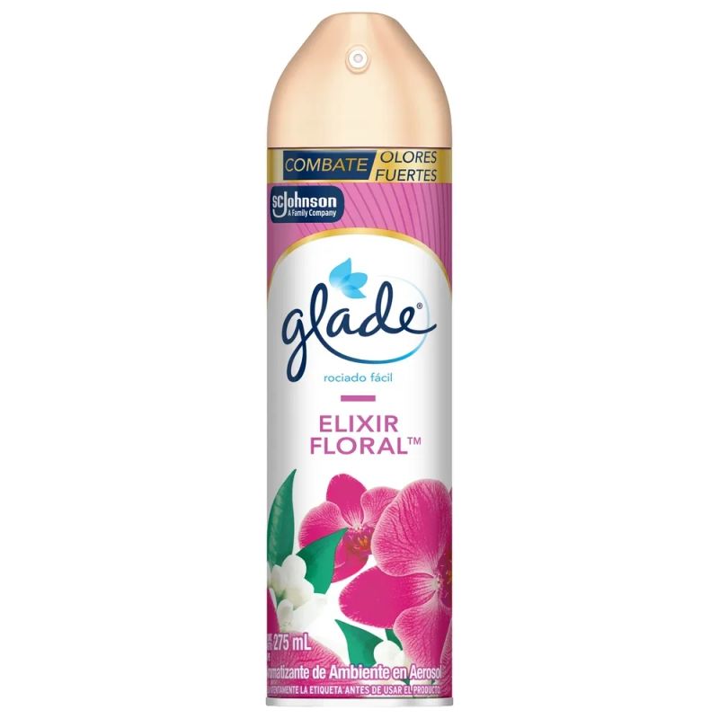 Aromatizante en Aerosol Glade Elixir Floral 275ml