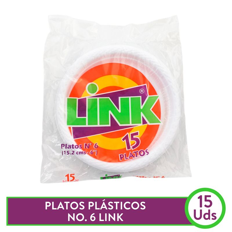 Plato Plástico Link bowl desechable número 6 - 15 uds