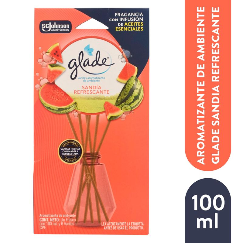 Aromatizante Glade varitas Sandía Refrescante - 100 ml