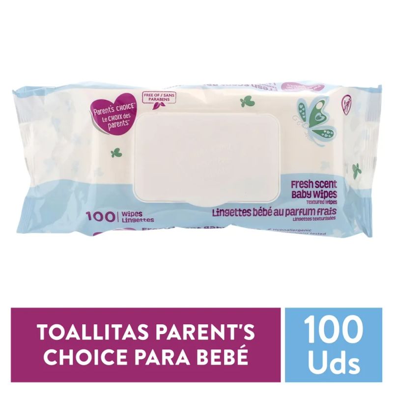 Toallitas Húmedas Parent´s Choice Aroma Fresco - 100 Uds