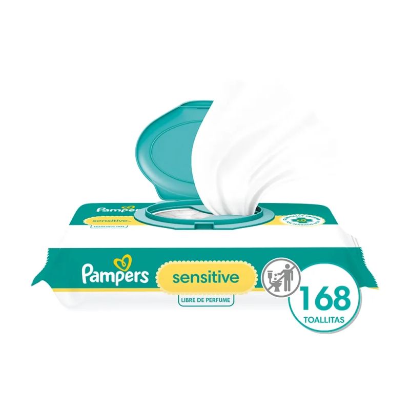 Toallitas Húmedas Pampers Sensitive - 168 Uds