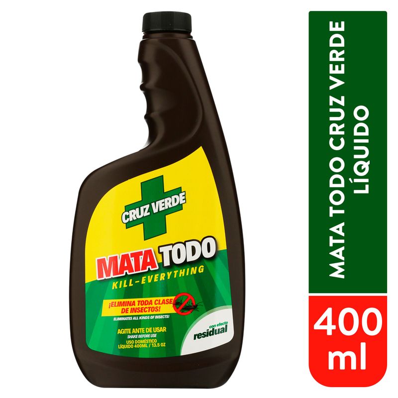 INSECTICIDA CRUZ VERDE LIQ TAP 400ML