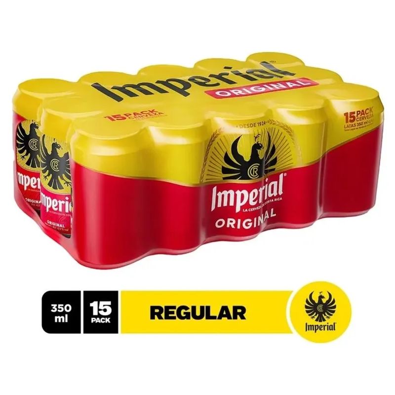Cerveza Imperial Lata 15 Pack - 5250 ml