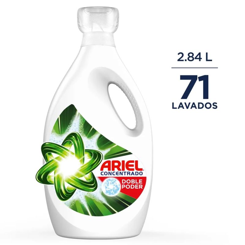 Detergente Líquido Ariel Doble Poder Concentrado - 2.84 L
