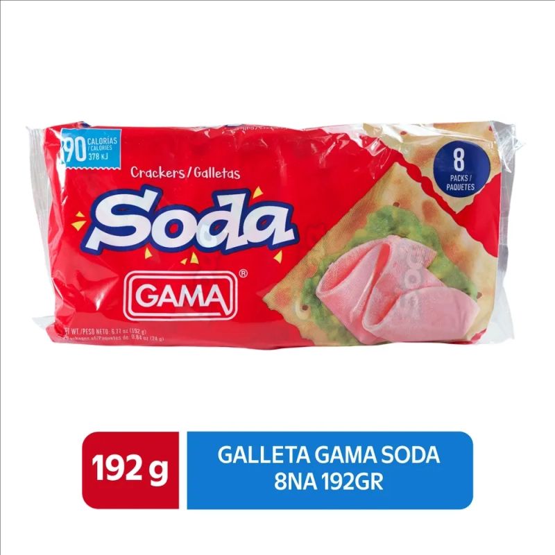 Galleta Salada Gama Soda 8 Unidades - 192 g