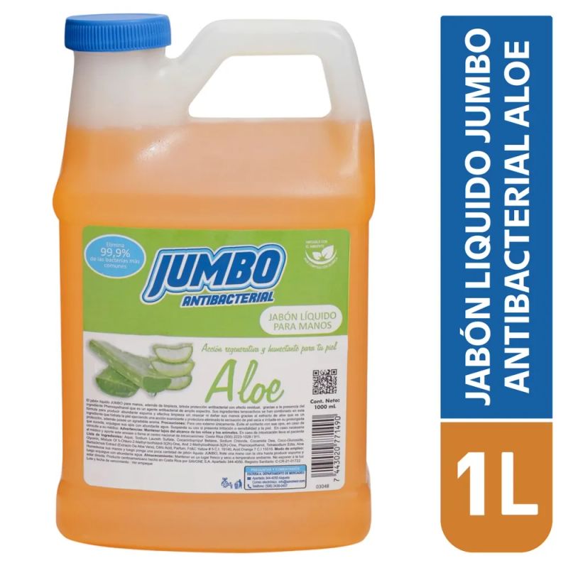 Jabón Líquido Jumbo Para Manos Aloe -1000ml