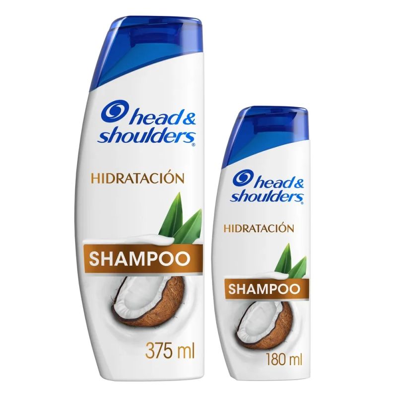 Shampoo Control Caspa Head & Shoulders Hidratación 2 Uds - 375 ml + 180 ml
