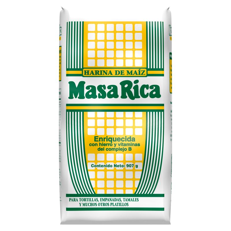 Harina maíz Masa Rica paquete - 907 g