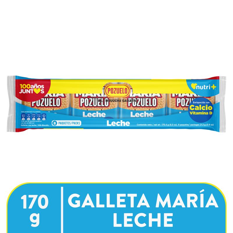 Galleta Pozuelo maria leche - 170.4 g
