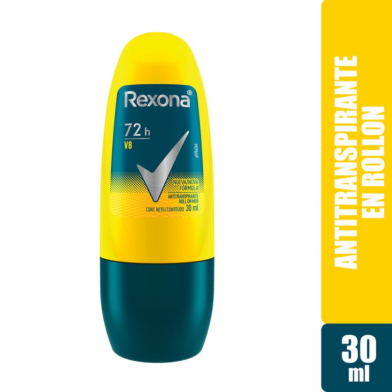 Desodorante Rexona Caballero V8 Rollon - 30 ml