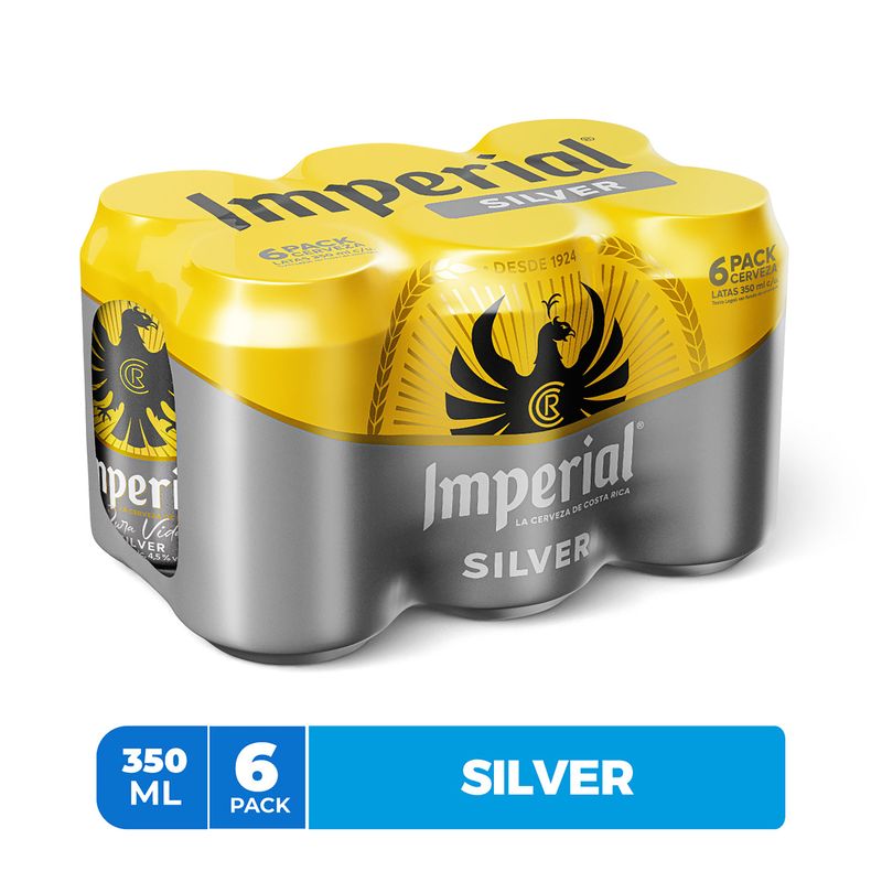 Cerveza Imperial Silver Lata 6 Pack - 2100 ml
