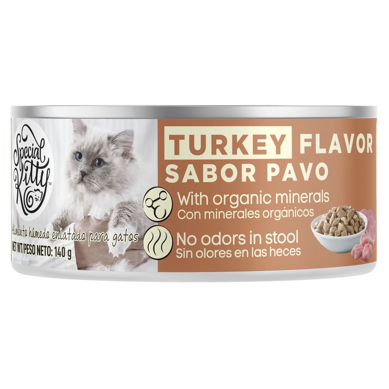Alimento Special Kitty Húmedo  para gato sabor pavo - 140 g