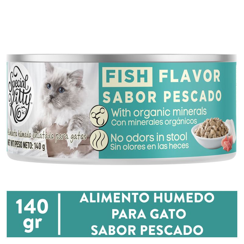 Alimento Special Kitty Humedo Gato Sabor Pescado -140 g