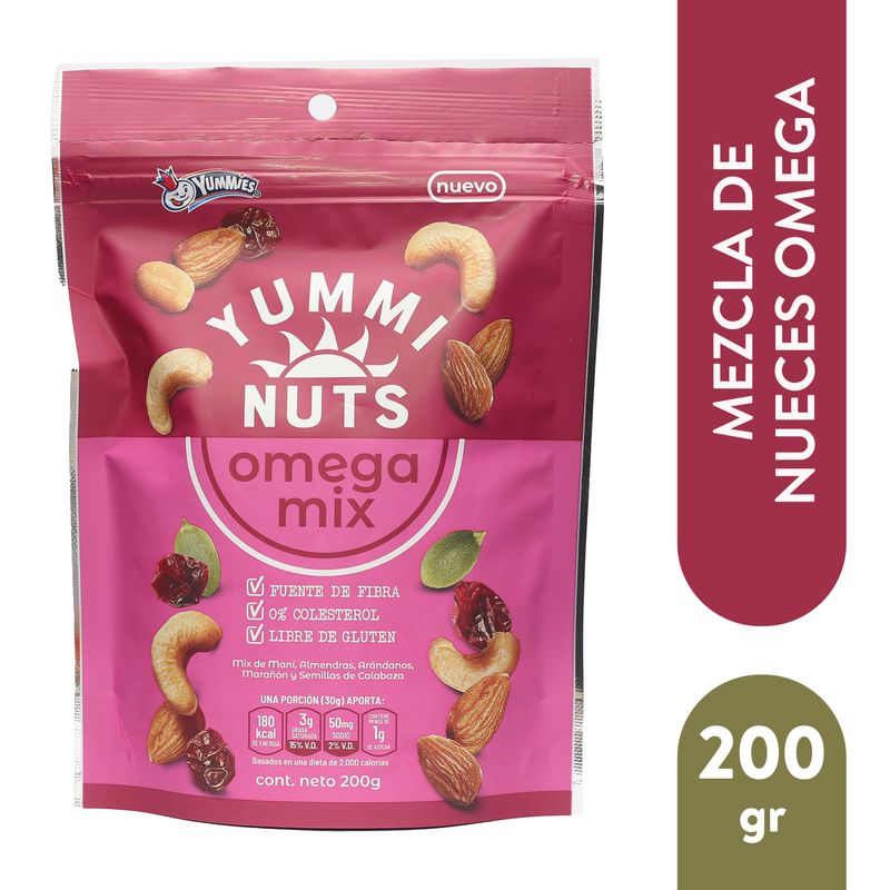 Semillas Yummi Nuts Omega Mix Fuente De Energía - 200 g