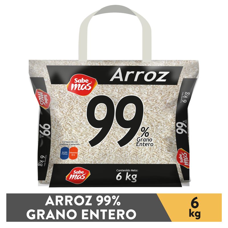 Arroz Sabemas 99% grano entero - 6000 g
