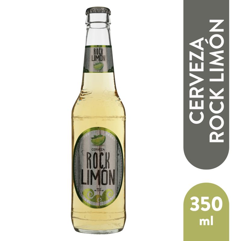 Cerveza Rock Limón botella vidrio - 350 ml