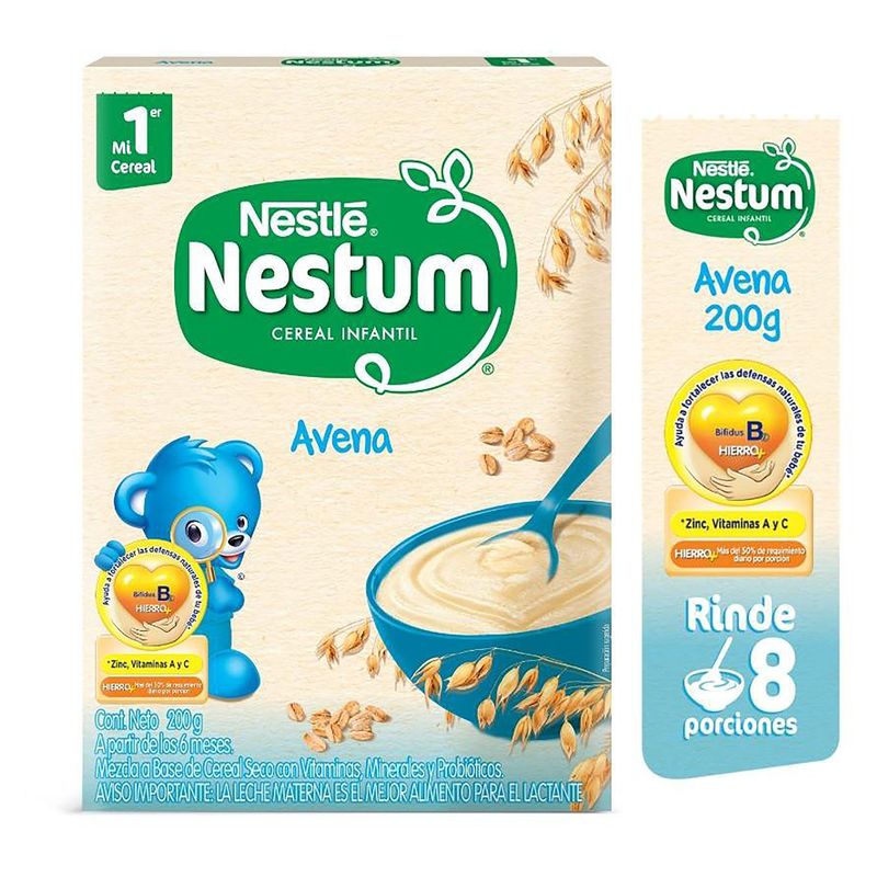 Cereal para bebé Nestlé® Nestum® Avena Caja - 200 g