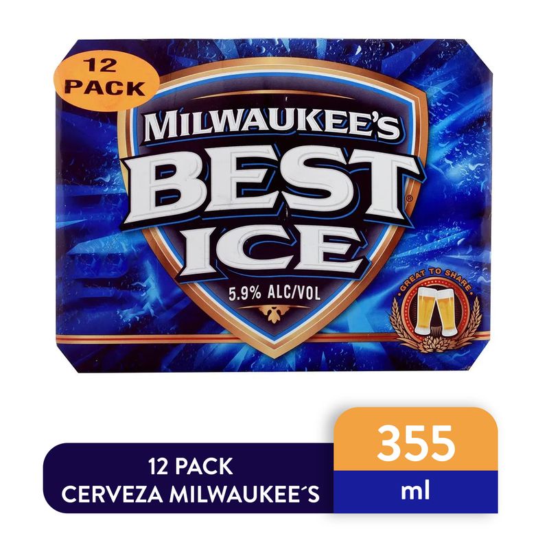 Cerveza Milwaukess Beste Premiun Lata 12 Pack - 4260 ml
