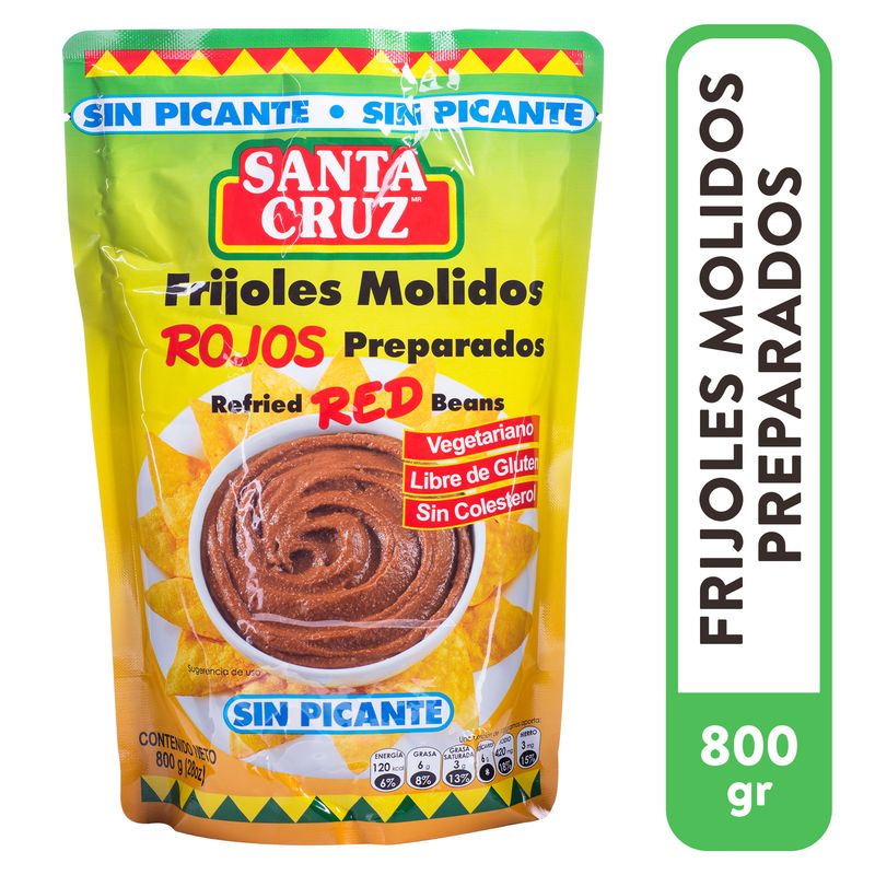 Frijol Santa Cruz molido rojo sin picante - 800 g