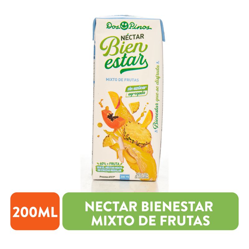 Néctar Dos Pinos UHT Bienestar Mix Frut - 200 ml