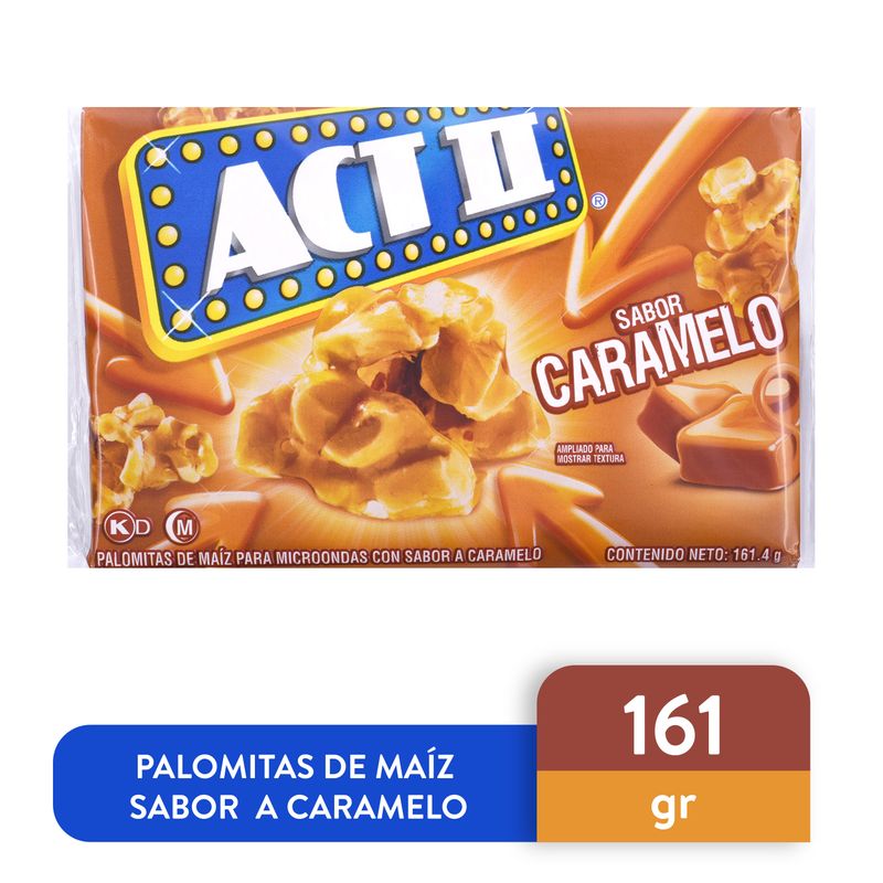Palomitas ACT II sabor caramelo – 161 g