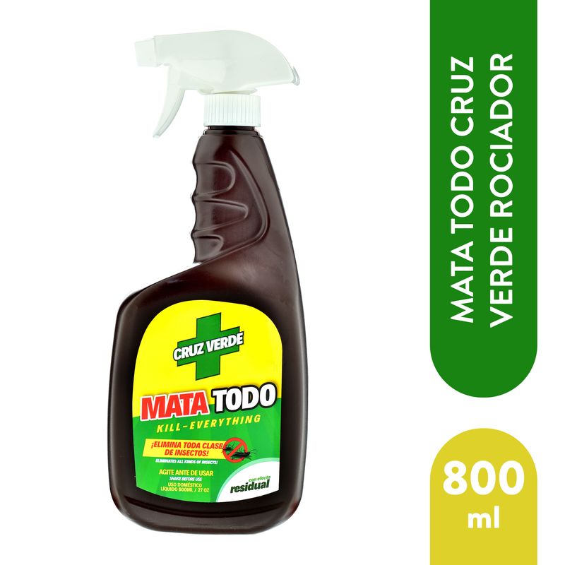 Insecticida Cruz Verde mata todo rociador - 800 ml