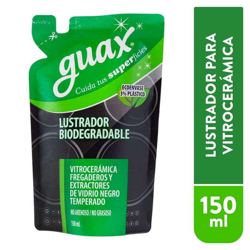 Limpiador Guax Vitrocerámica doypack biodegradable - 150 ml