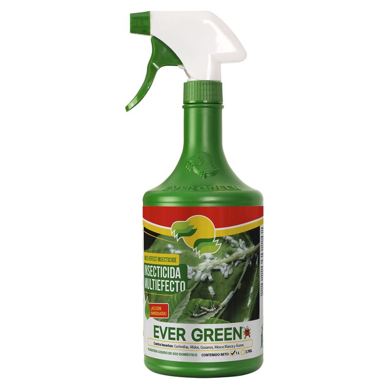 Plaguicida Líquido Ever Green Insecticida Multiefecto -1Lt