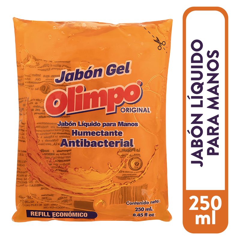 Jabón Gel Para Manos Olimpo Antibacterial - 250 ml