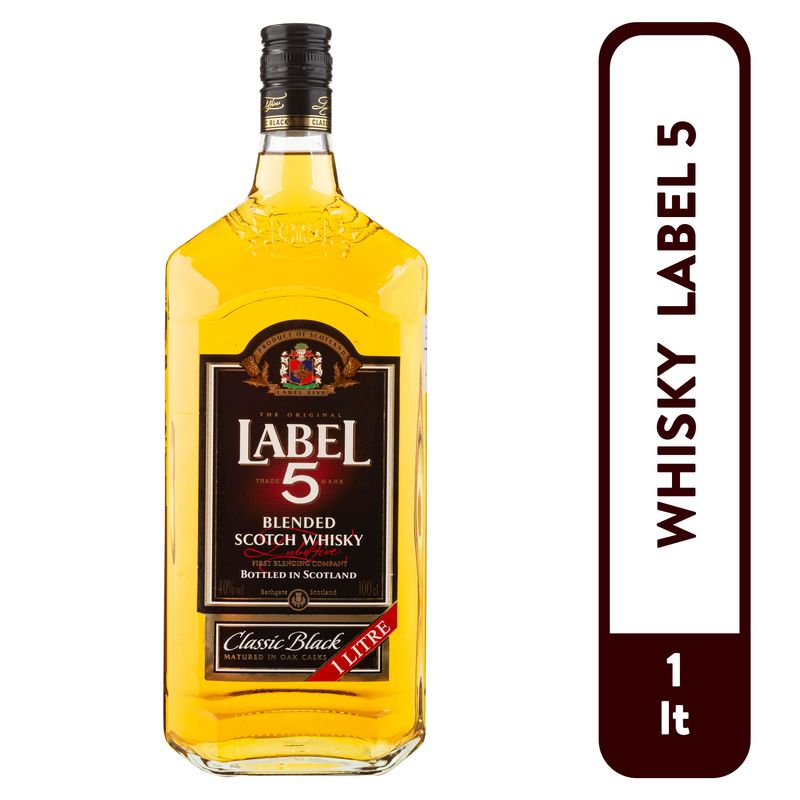 Whisky Label 5 Classic Black 3 años - 1000 ml