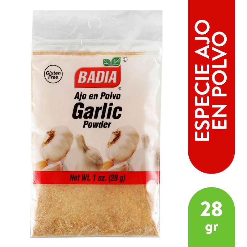 Especie Badia ajo en polvo sobre - 28 g