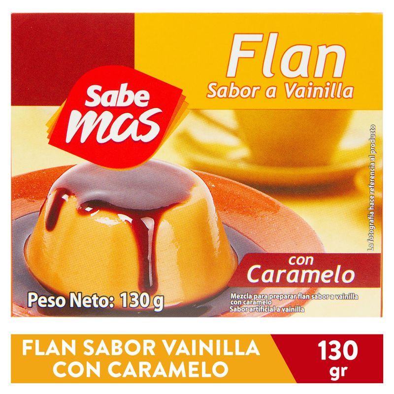 Flan Sabemas Vainilla Con Caramelo - 130 g