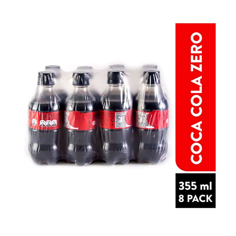 Refresco gaseoso Coca Cola Zero 8 pack - 2840 ml